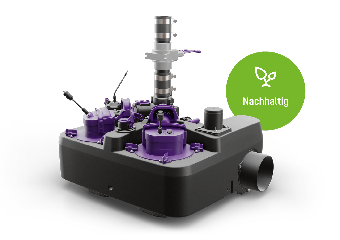 Hybridhebeanlage Ecolift L - Nutzen des natürlichen Gefälles. Hybridhebeanlage Ecolift L - Nutzen des natürlichen Gefälles.